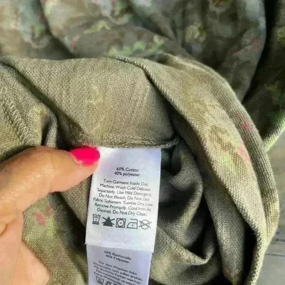 Eddie Bauer Classic Field Pro Short Sleeve Polo Shirt Mens 2XL Green Floral - Picture 7 of 8